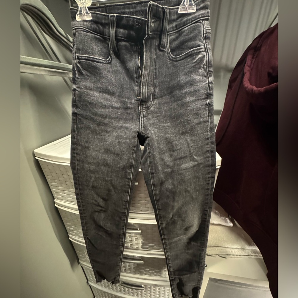 American Eagle Outfitters Dark Gray Skinny Jeans